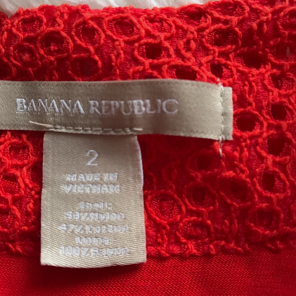 Banana Republic orange sleeveless top - Picture 4 of 8